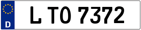 Trailer License Plate